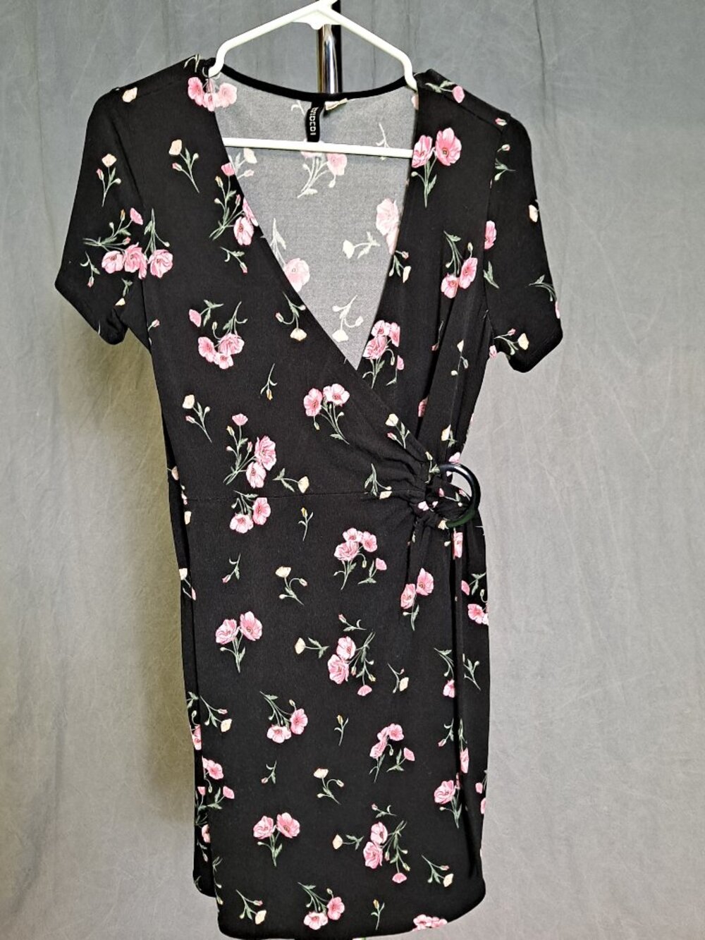 Divided Floral Wrap Dress 12